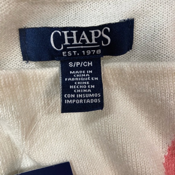 Chaps Multi Colored Sweater-NWT - Picture 3 of 8